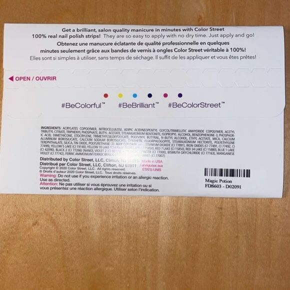 Color Street - Magic Potion, color shift from green to purple, Halloween set - Picture 7 of 7